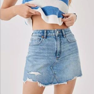 AE, NWOT HEMP DENIM MINI SKIRT, NWOT